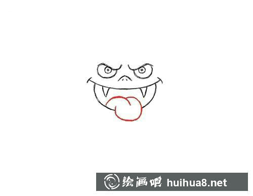 卡通海豚绘画步骤3