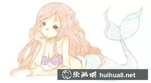 美人鱼上底色