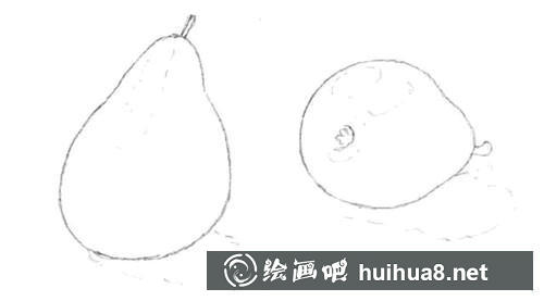 梨子素描轮廓细化