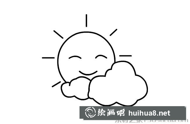 可爱太阳简笔画图片