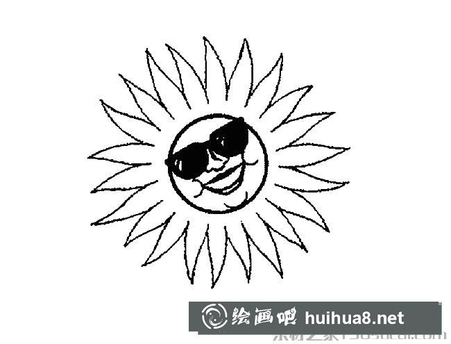 可爱太阳简笔画图片