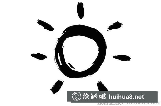 太阳创意简笔画图片