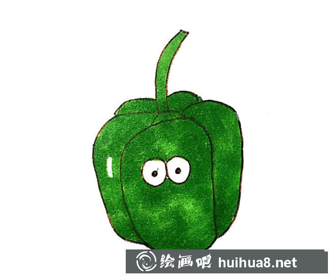 青椒卡通形象简笔画