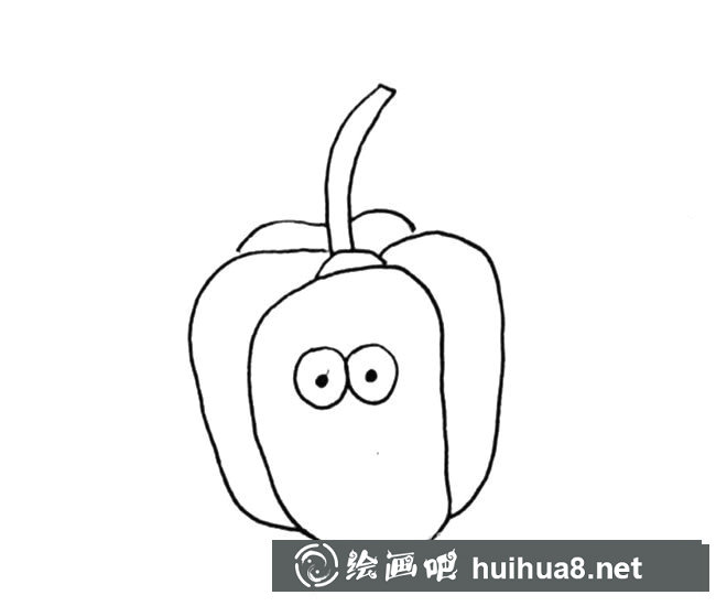 青椒卡通形象简笔画