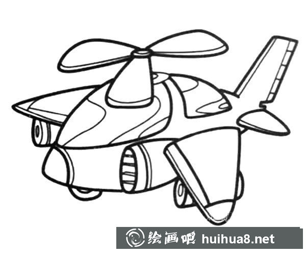 Q版飞机简笔画图片