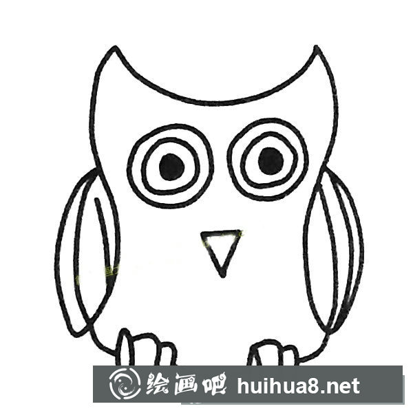 猫头鹰简笔画图片
