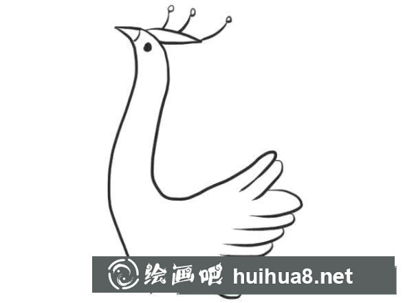 怎么画孔雀简笔画步骤教程