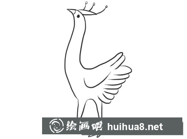 怎么画孔雀简笔画步骤教程