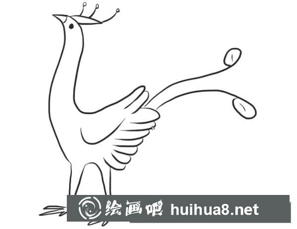 怎么画孔雀简笔画步骤教程