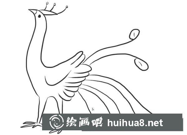 怎么画孔雀简笔画步骤教程
