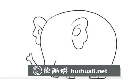 大象简笔画图片