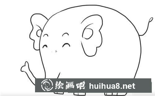 大象简笔画图片