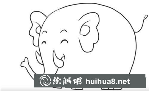 大象简笔画图片