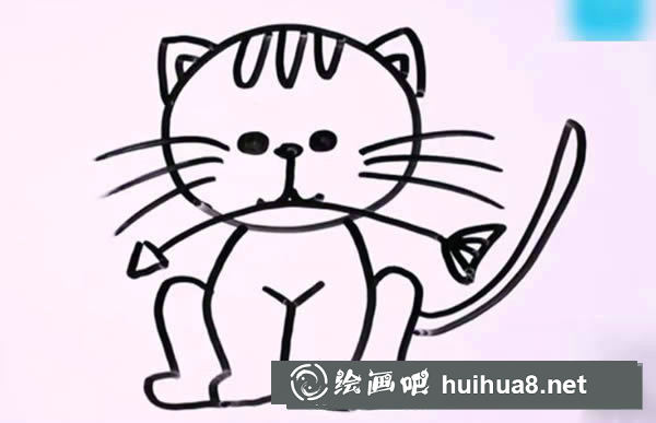 可爱的小猫简笔画