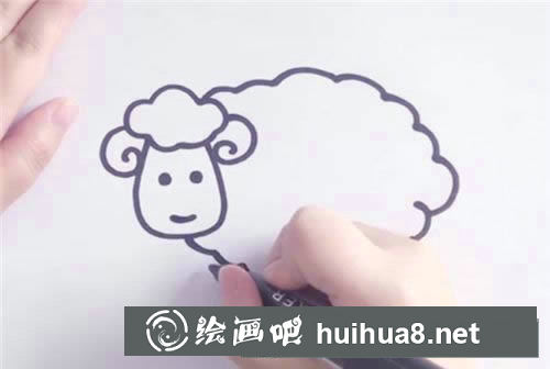 小羊简笔画具体步骤