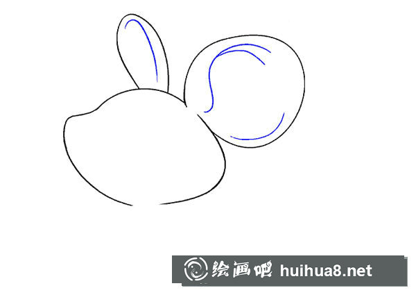 可爱的小老鼠简笔画步骤图片