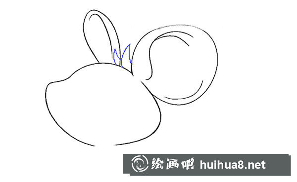 可爱的小老鼠简笔画步骤图片
