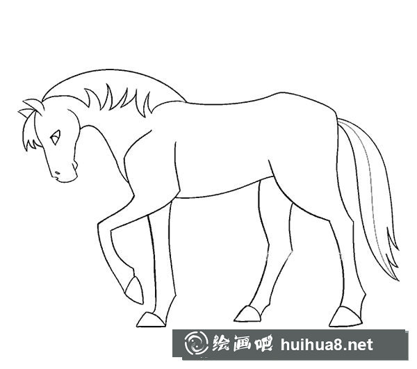 骏马简笔画图片1