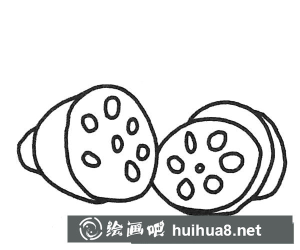 莲藕简笔画图片4