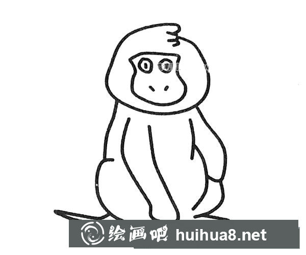 狒狒简笔画图片1