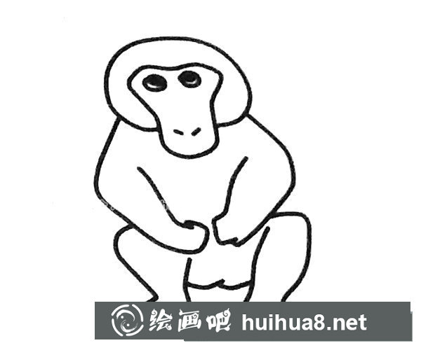 狒狒简笔画图片2