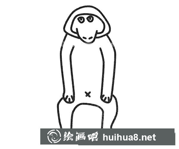 狒狒简笔画图片3