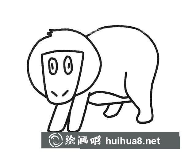 狒狒简笔画图片5