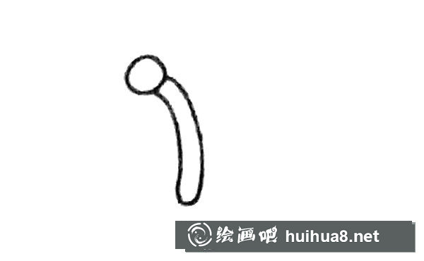 蝴蝶简笔画步骤1