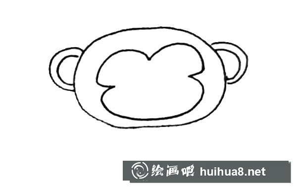 可爱的猴子简笔画步骤图片