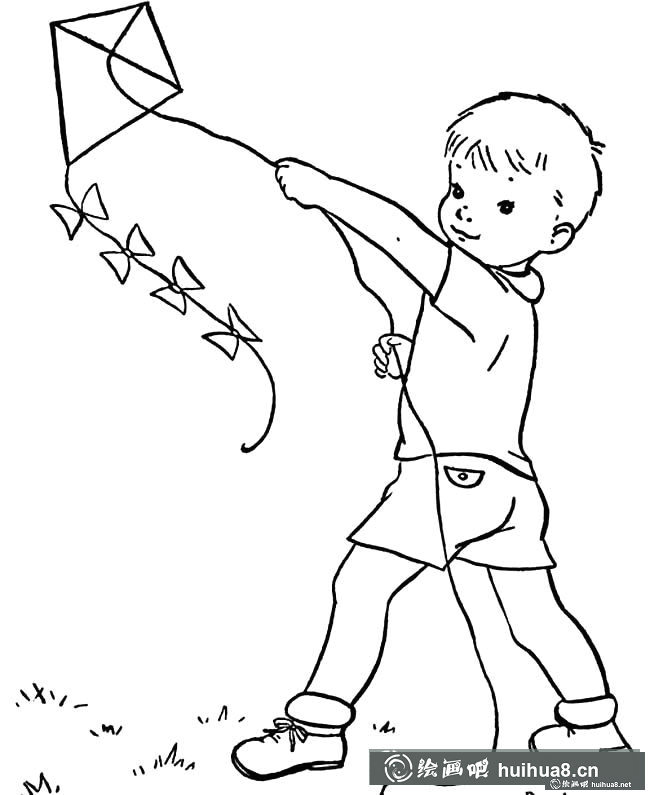 小男孩人物简笔画步骤图片大全