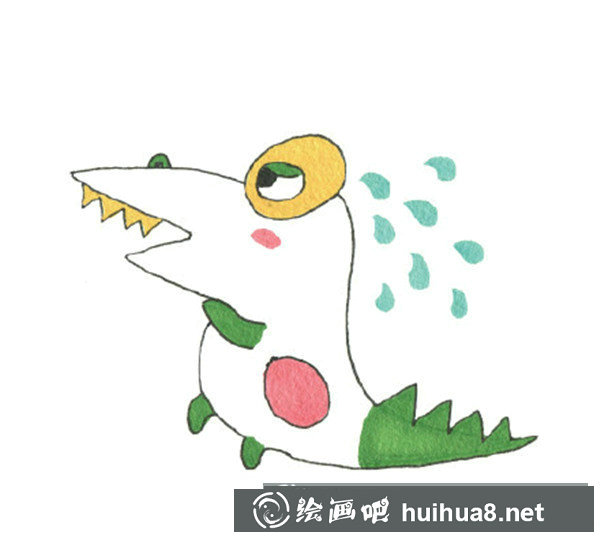儿童画鳄鱼图片大全