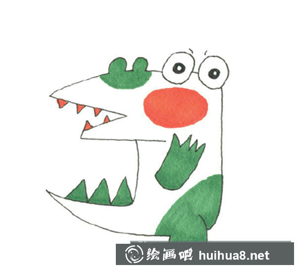 鳄鱼简笔画