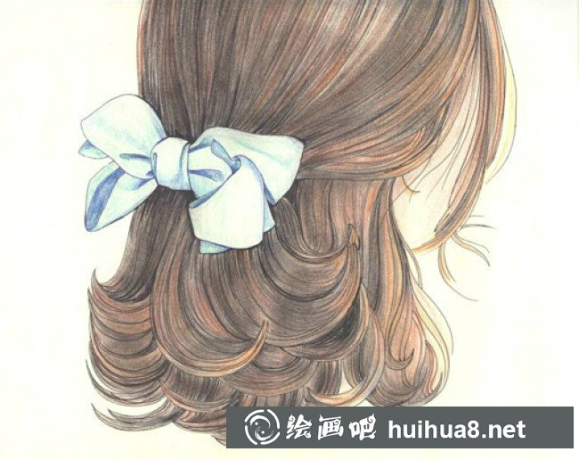 女生发型插画作品