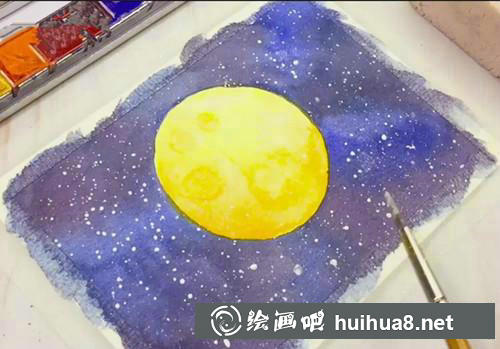 星空和树枝