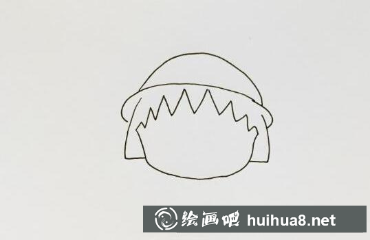 樱桃小丸子脸部和头发绘制步骤