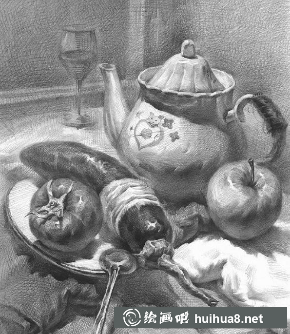 素描静物1