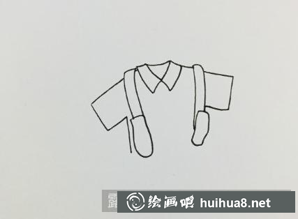 儿童服饰肩带绘制步骤