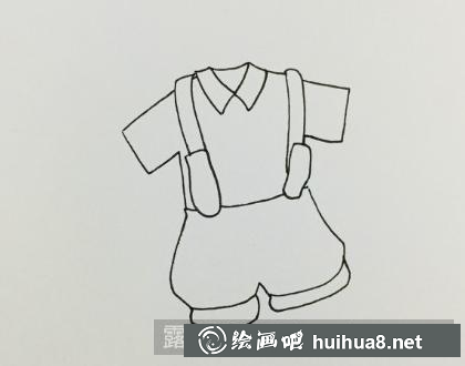 儿童服饰短裤绘制步骤