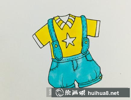 儿童服饰上色步骤2
