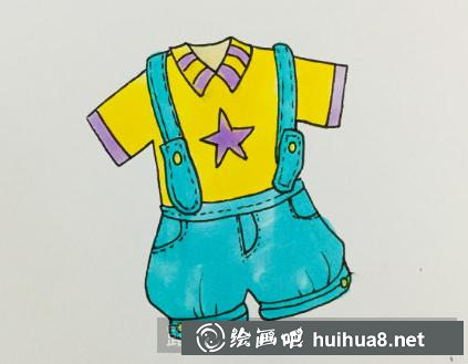 儿童服饰上色步骤3
