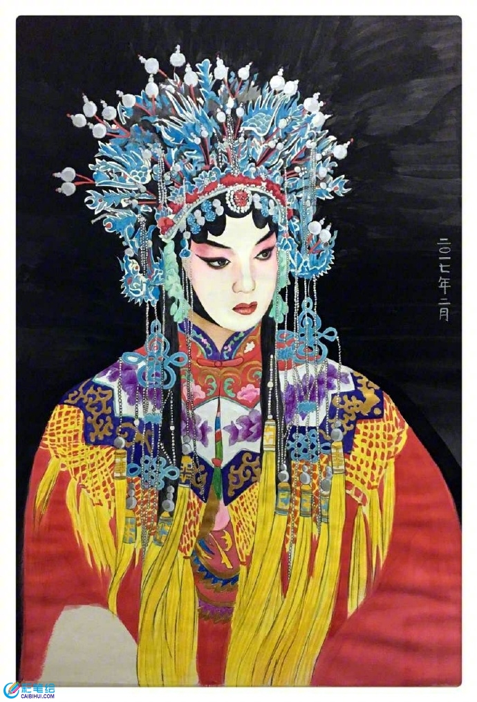 彩铅水彩画古装美女 彩铅水彩画古装美女