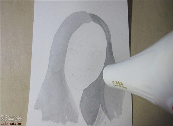 彩铅画妹子教程