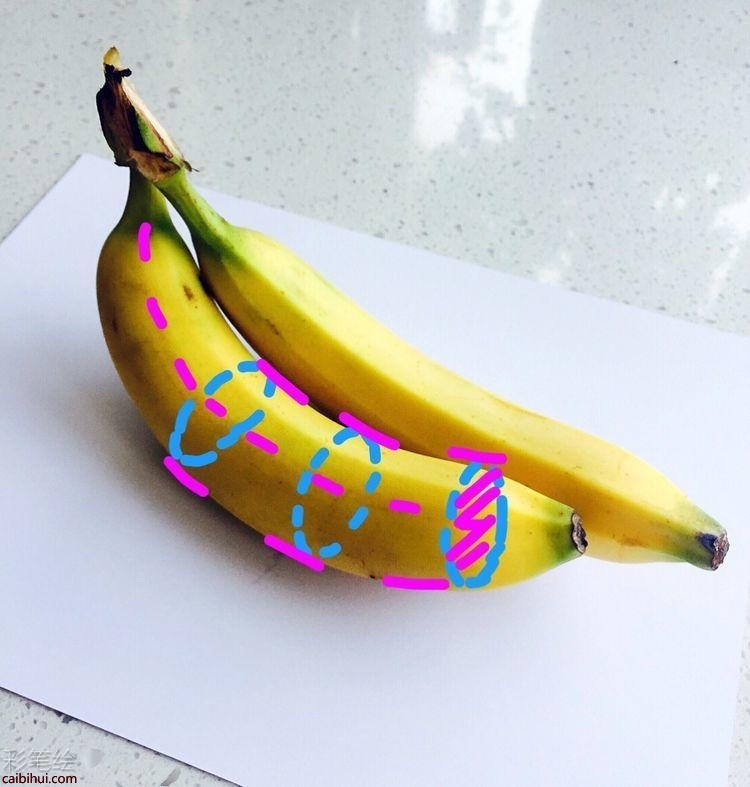 彩铅香蕉画教程