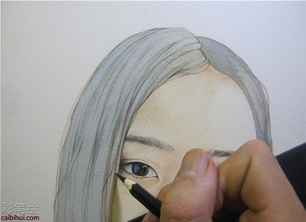 彩铅画妹子教程