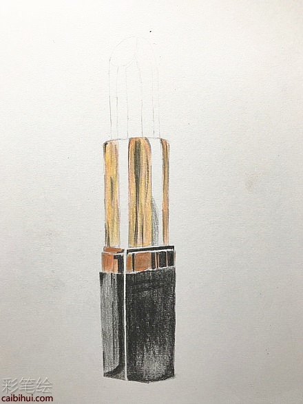 唇膏怎么画?彩铅画唇膏教程