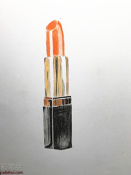 唇膏怎么画?彩铅画唇膏教程