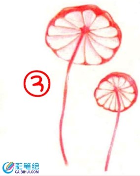 彩铅画蘑菇教程