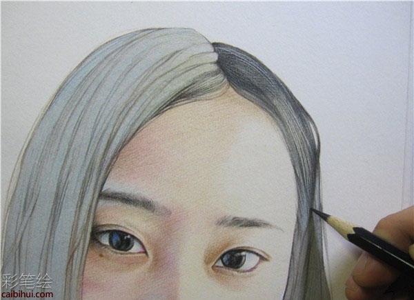 彩铅画妹子教程
