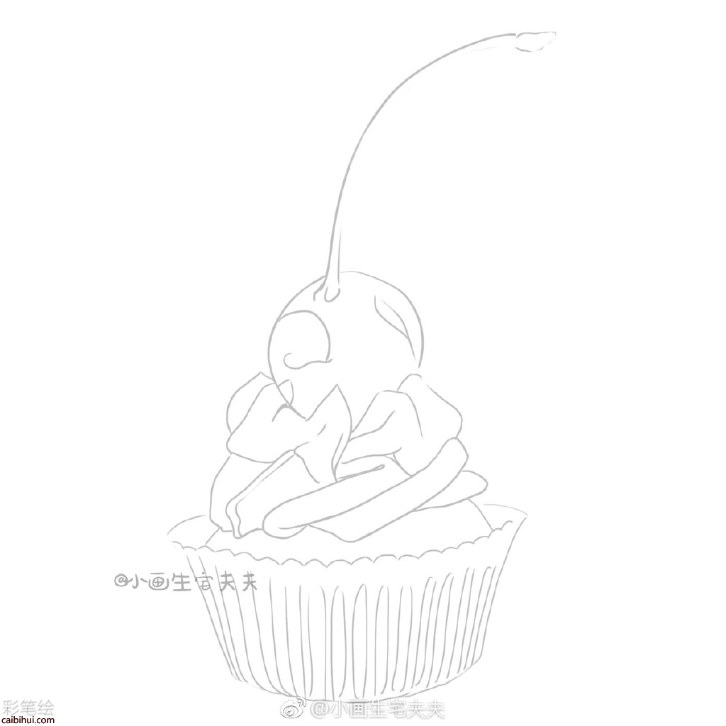 彩铅画草莓冰淇淋教程 彩铅画草莓冰淇淋教程