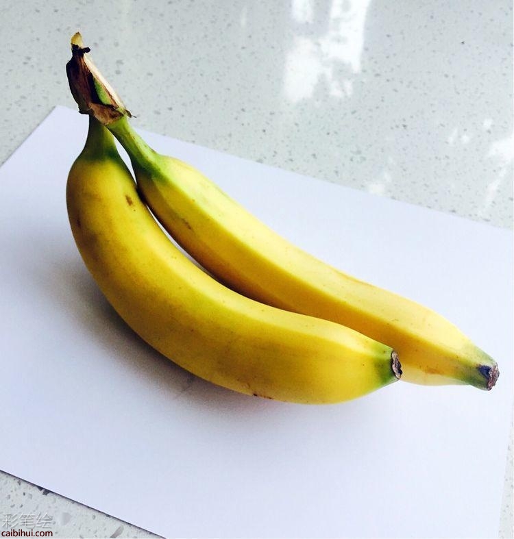 彩铅香蕉画教程